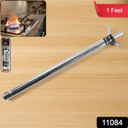 Stainless-steel gas stove lighter with manual spark ignition for kitchen and BBQ use