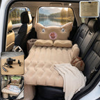 Main view of pig design inflatable car air mattress bed set