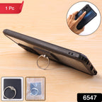 A 360-degree rotating phone ring stand attached to a smartphone, demonstrating flexibility.