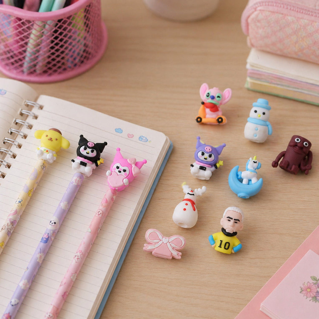 Kids' gift with playful pencil return gift topper