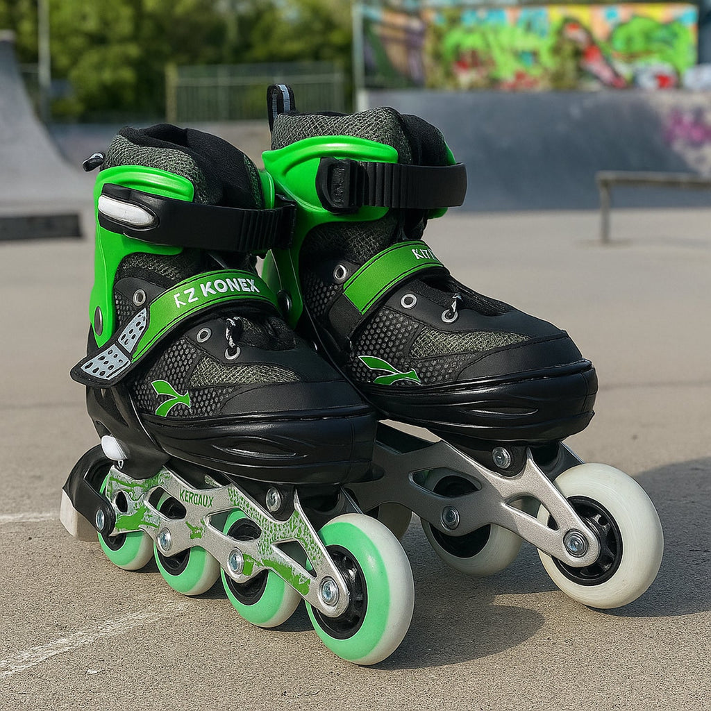 Professional adjustable inline skates for kids and adults with durable aluminum frame