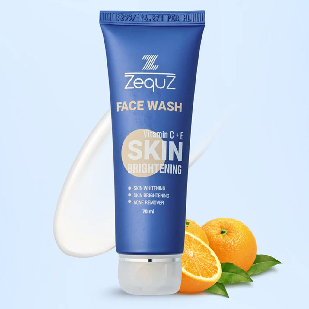 Close-up of Vitamin C brightening face wash product image by Zequz