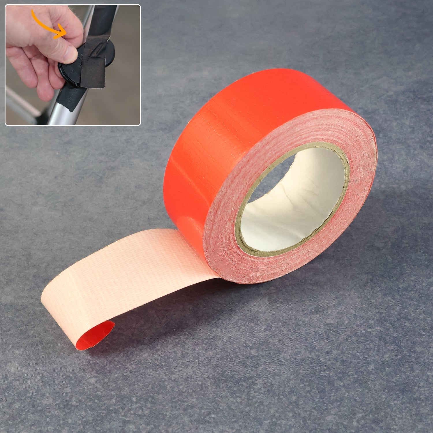 Roll of heavy-duty multi-purpose repair tape for binding and sealing