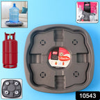 Plastic heavy duty gas cylinder trolley design for kitchen and home use