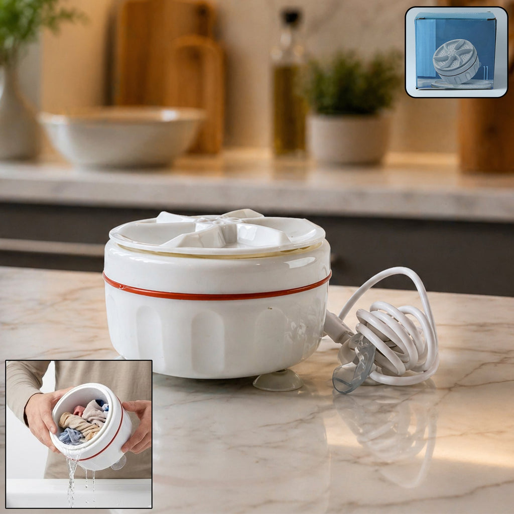 Portable mini electric washing machine in compact design