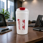 Insulated steel coffee tumbler for travel and office use