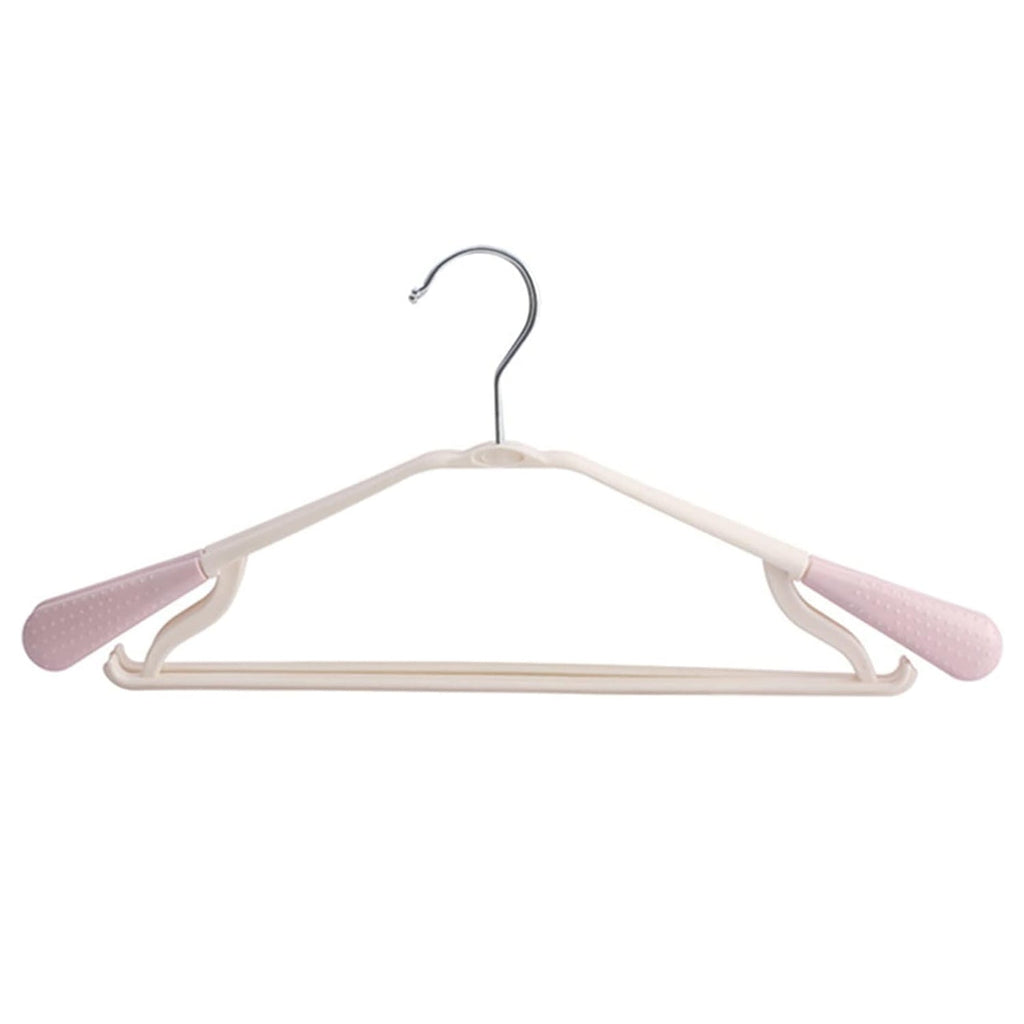Smooth edges of the durable clothes hanger protecting delicate fabrics.