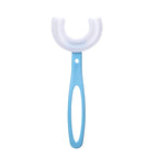 Kids U-Shaped Toothbrush with fun cartoon design for engaging oral care.