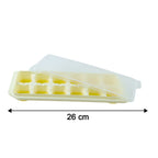 Colorful, reusable silicone tray suitable for ice, candies, and chocolates.