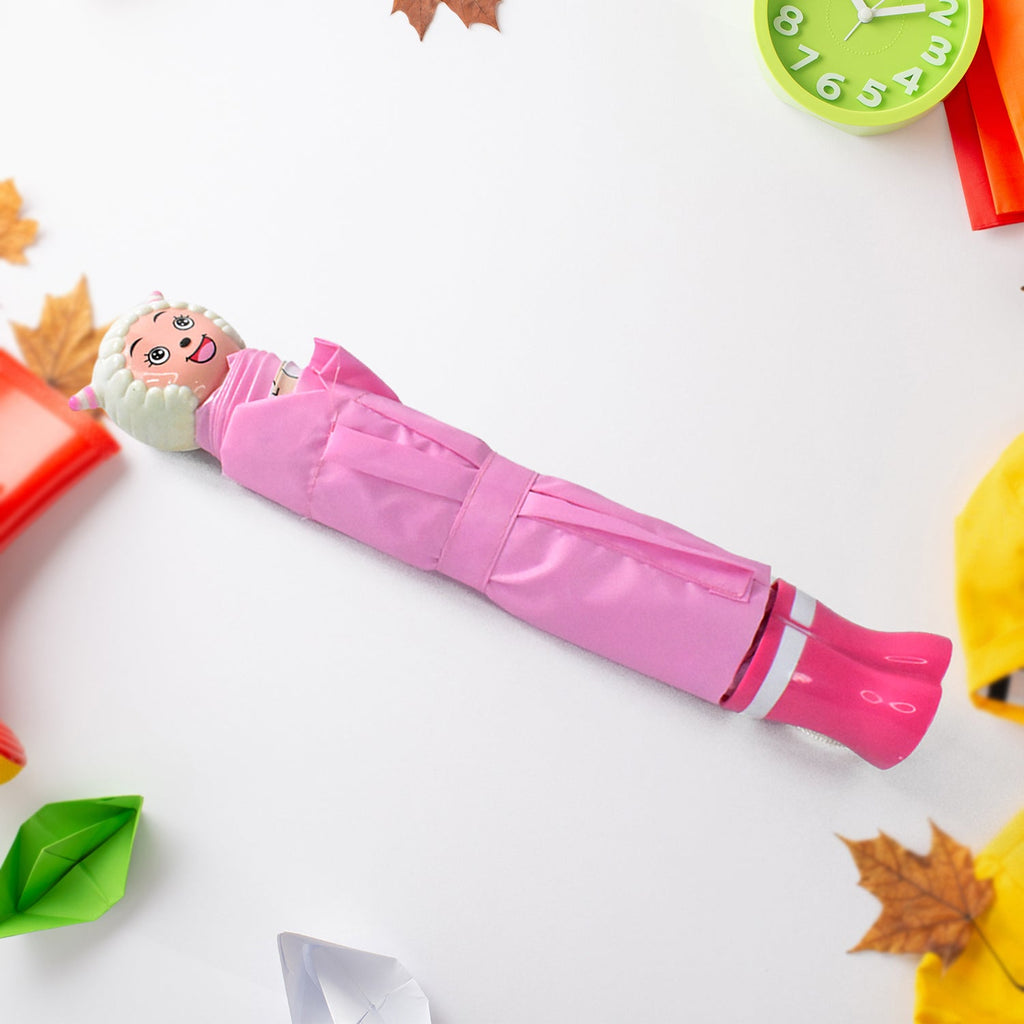 SplashGuard foldable cartoon umbrella designed for sun and UV protection