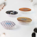 Four-piece oval cloth washing brush set perfect for clothes and shoes