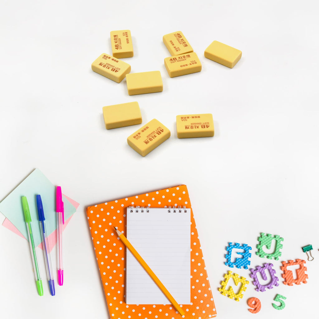 The 60-piece pack of high-quality 4B art erasers, suitable for detailed drawing and sketching.