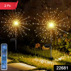 Waterproof outdoor sparkler lights for garden and pathway decor
