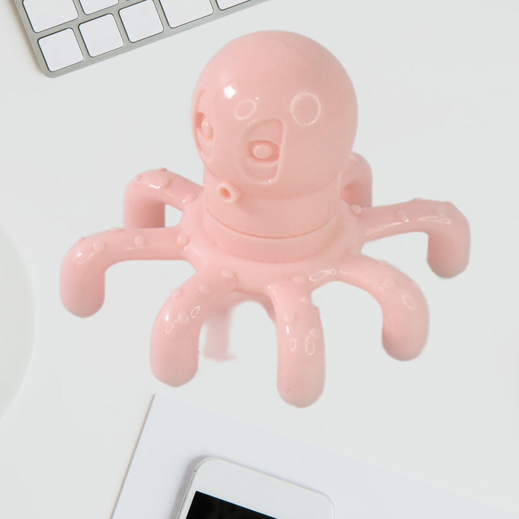 Closeup image of Octopus Head Massager features