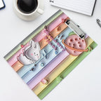 Durable wooden clipboard with a strong metal clip, ready for use.
