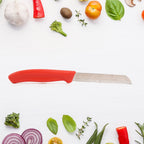 Fine edge 420 grade stainless steel kitchen knives and peeler set for durability