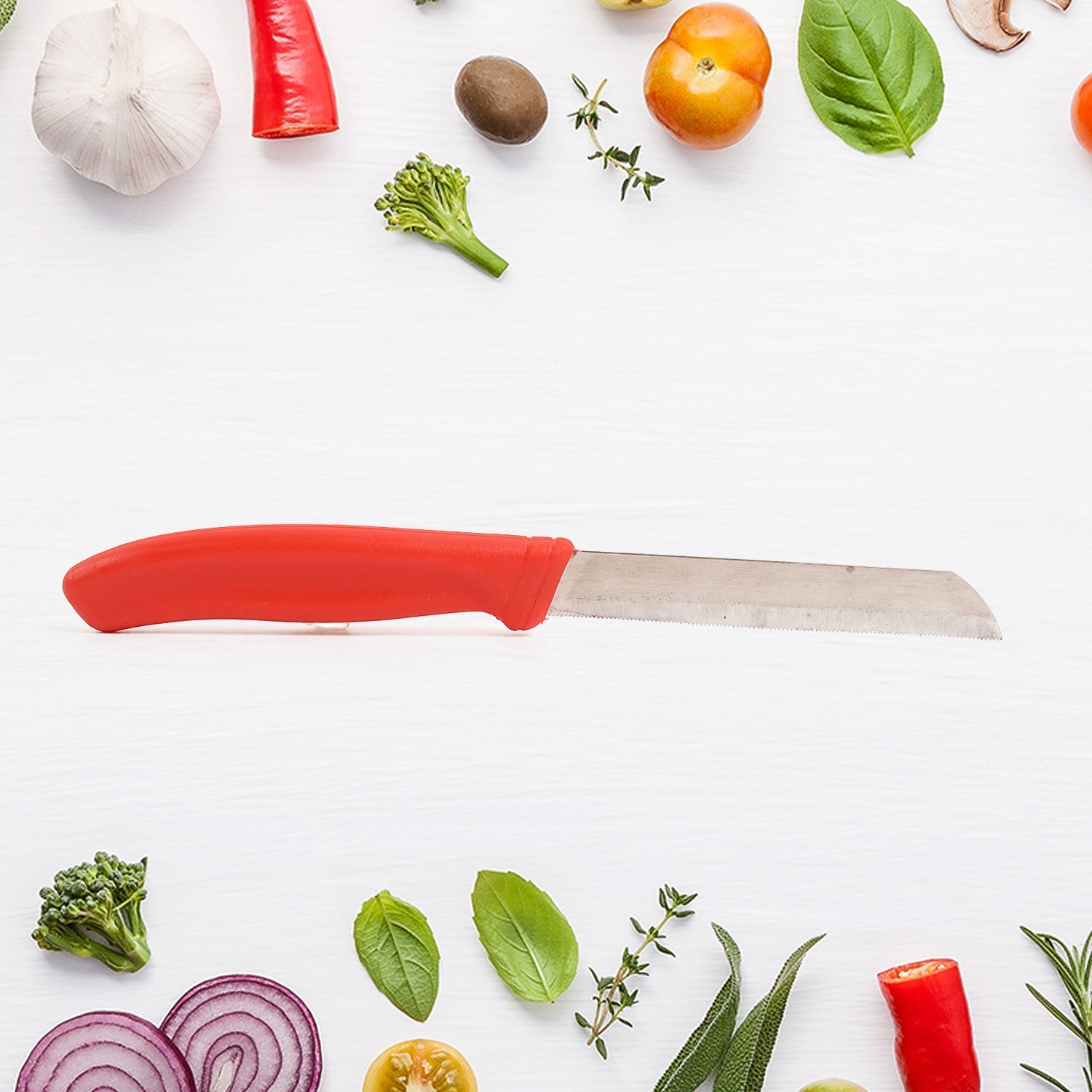 Fine edge 420 grade stainless steel kitchen knives and peeler set for durability