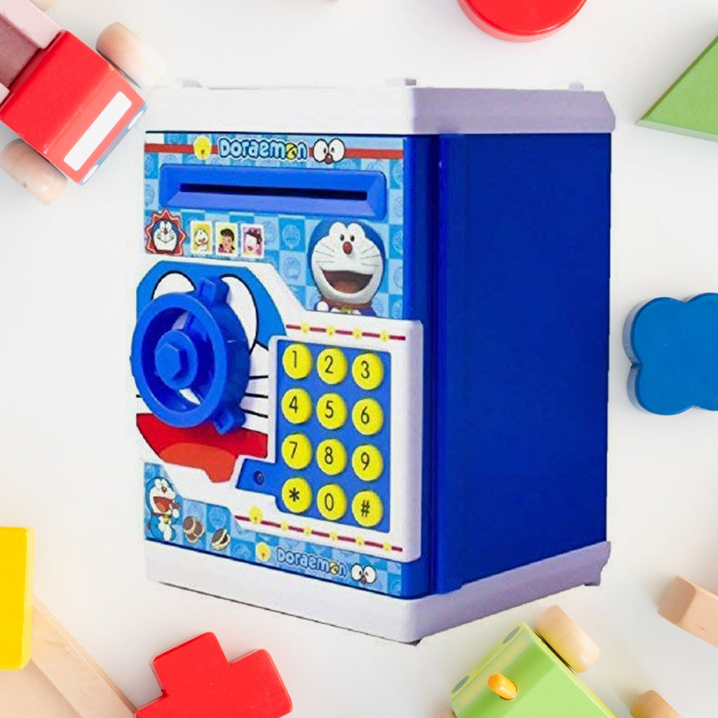 Kids Electronic Piggy Bank with secure password lock for fun savings.
