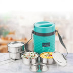 Side view of the Nekza insulated lunch box, emphasizing its double-wall design.
