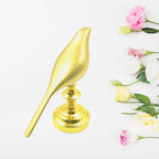 A stylish Crystal LED Table Lamp with a clear base, offering soft light and energy savings.