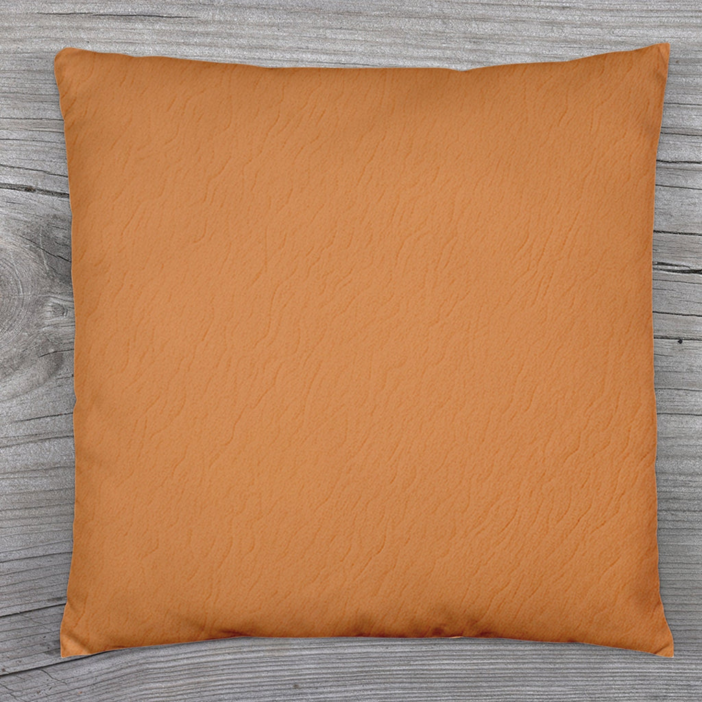A beige couch pillow cover with an invisible zipper closure for easy use.