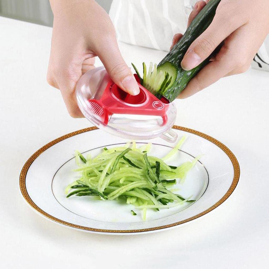 Vastate 3-in-1 rotary vegetable slicer with stainless steel blades for quick meal prep.