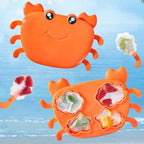 A vibrant red silicone Crab Ice Mold showcasing its unique design.