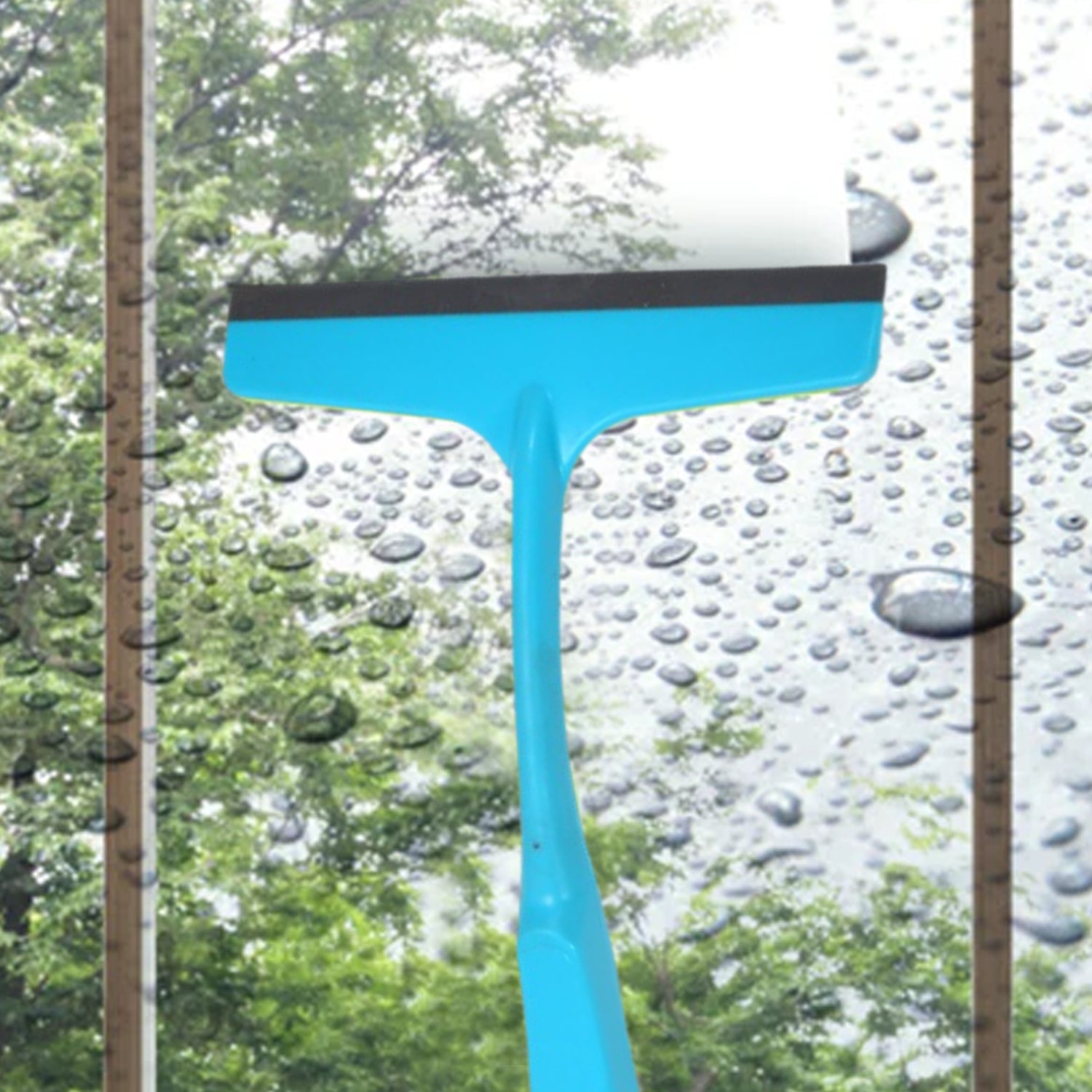 Ergonomic Pro Clean kitchen wiper with soft rubber blade for streak-free glass.