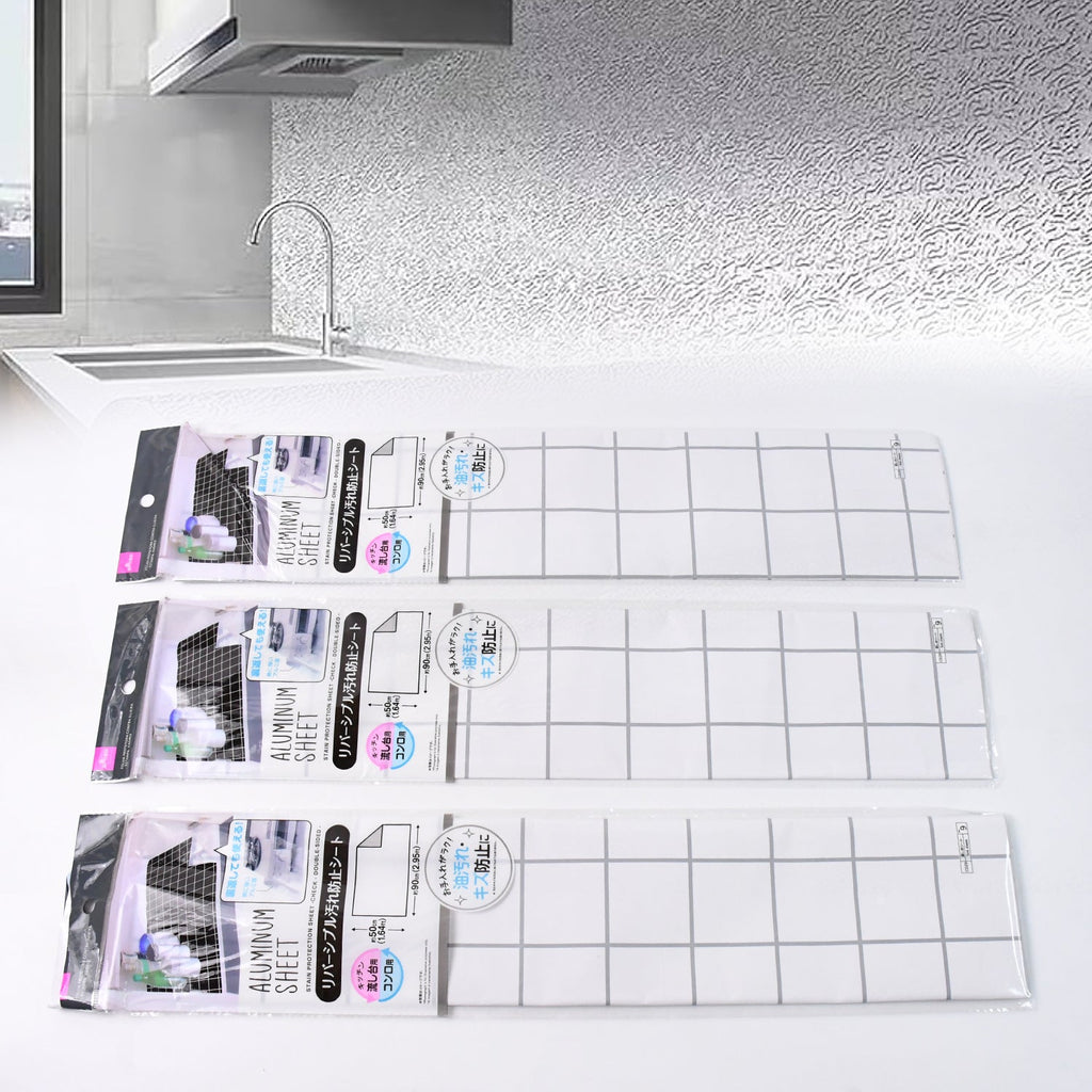 Aluminium kitchen wall sheet providing durable heat and moisture protection