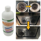 Detailed view of non-toxic kitchen degreaser spray bottle label.