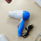 Salon style foldable hair dryer