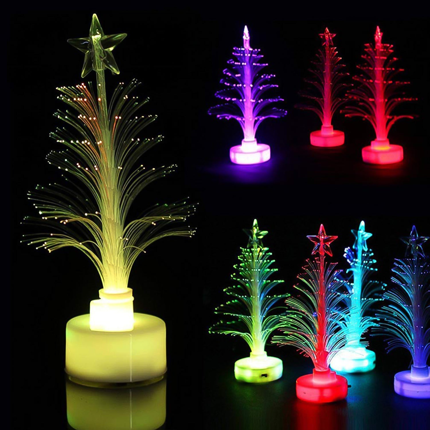 LED tree candle light adding a warm glow to a room.