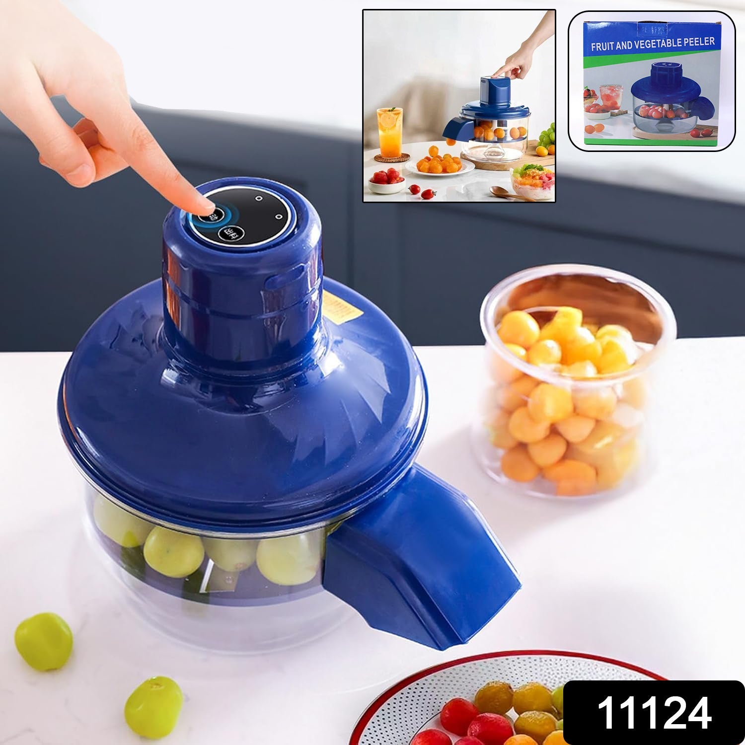 Person peeling a carrot using ergonomic fruit and vegetable peeler