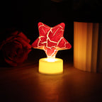 Single star shape decorative LED tealight candle showing battery base
