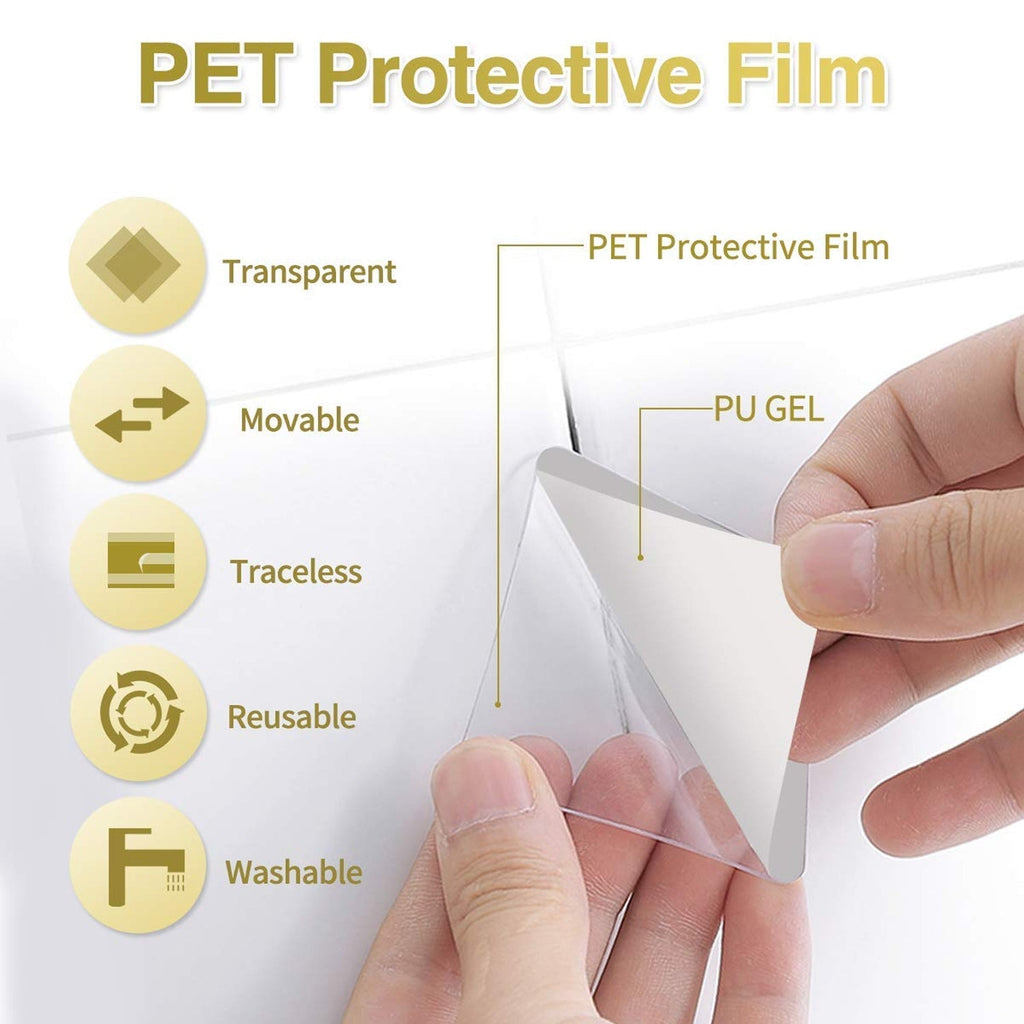 Application example of transparent adhesive gel pads in home decor