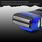 Side view of Orbit rechargeable dual head electric foil shaver