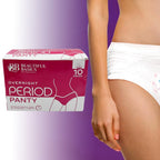 Another view of the comfortable seamless underwear from the travel emergency kit.