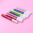 Assorted glitter glue pens in an easy-use pen design for crafts