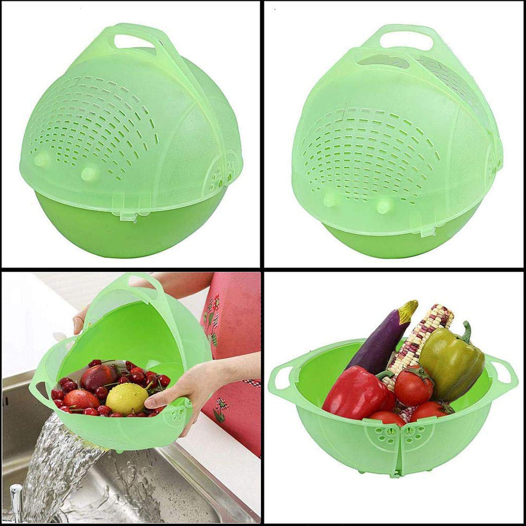 Compact ergonomic Smart Basket fruit and vegetable bowl for washing and storing produce