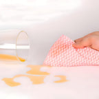 Cleaning cloth roll placed on kitchen countertop