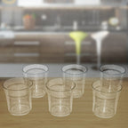 Transparent plastic glass for versatile beverage serving