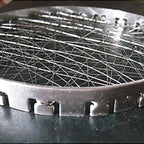 Front view of the Indo Glow stainless steel mini tandoor jalli, showcasing its design.