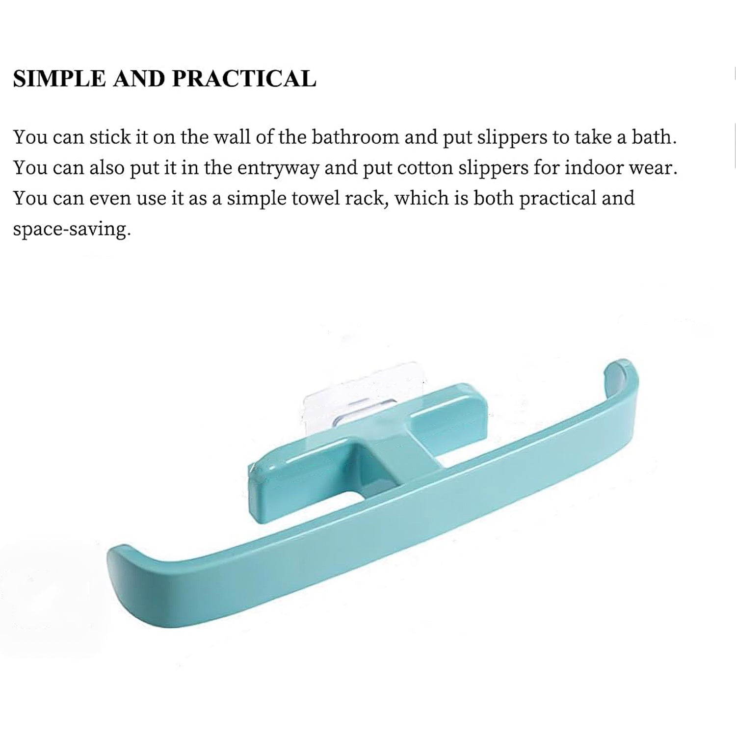 Stylish self-adhesive rack complementing modern bathroom decor, offering smart storage.