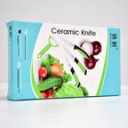 Side view of the lightweight ceramic peeler, designed for balanced and easy use.