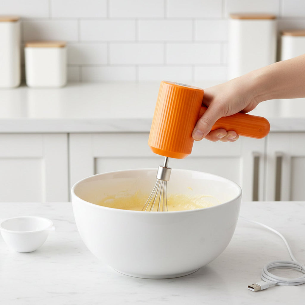 Detachable whisk head for electric handheld mixer for easy cleaning