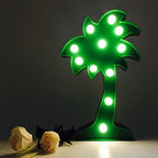 A detailed shot of the Tidy Table Coconut Tree LED Lamp, emphasizing its elegant design and soft illumination.