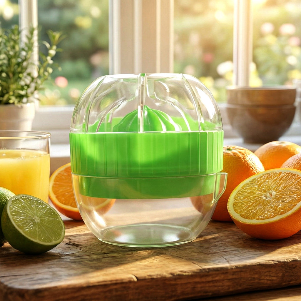Easy to grip manual citrus juicer suitable for lemons and limes