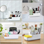 Empty cosmetic makeup organizer ready for use.
