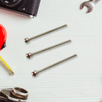 Three Cut-Off Wheel Screw Mandrels neatly arranged in a set.