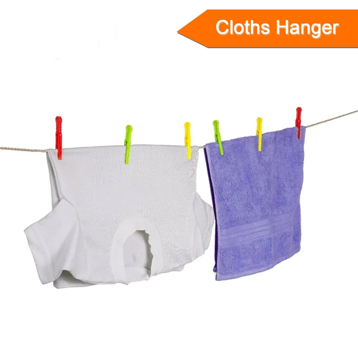 Various coloured plastic cloth pegs displayed together, highlighting their sturdy design.